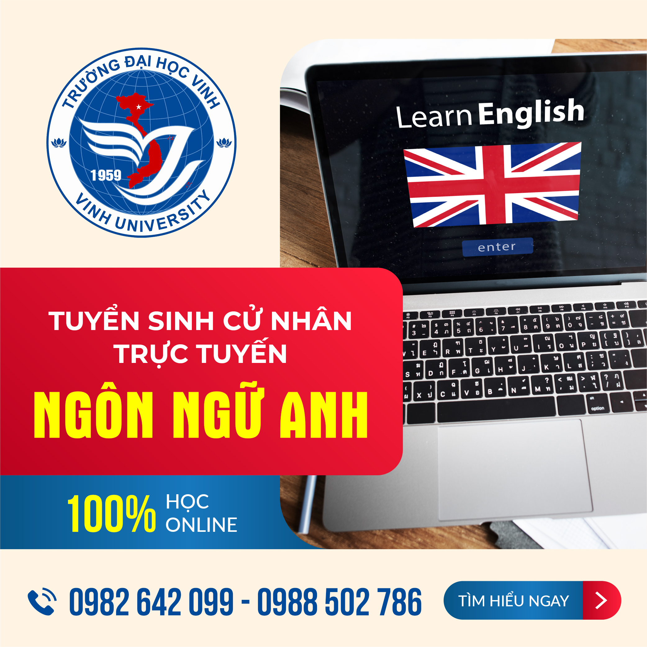 Tuyển sinh Văn bằng 2 Đại học Ngành ngôn ngữ Anh