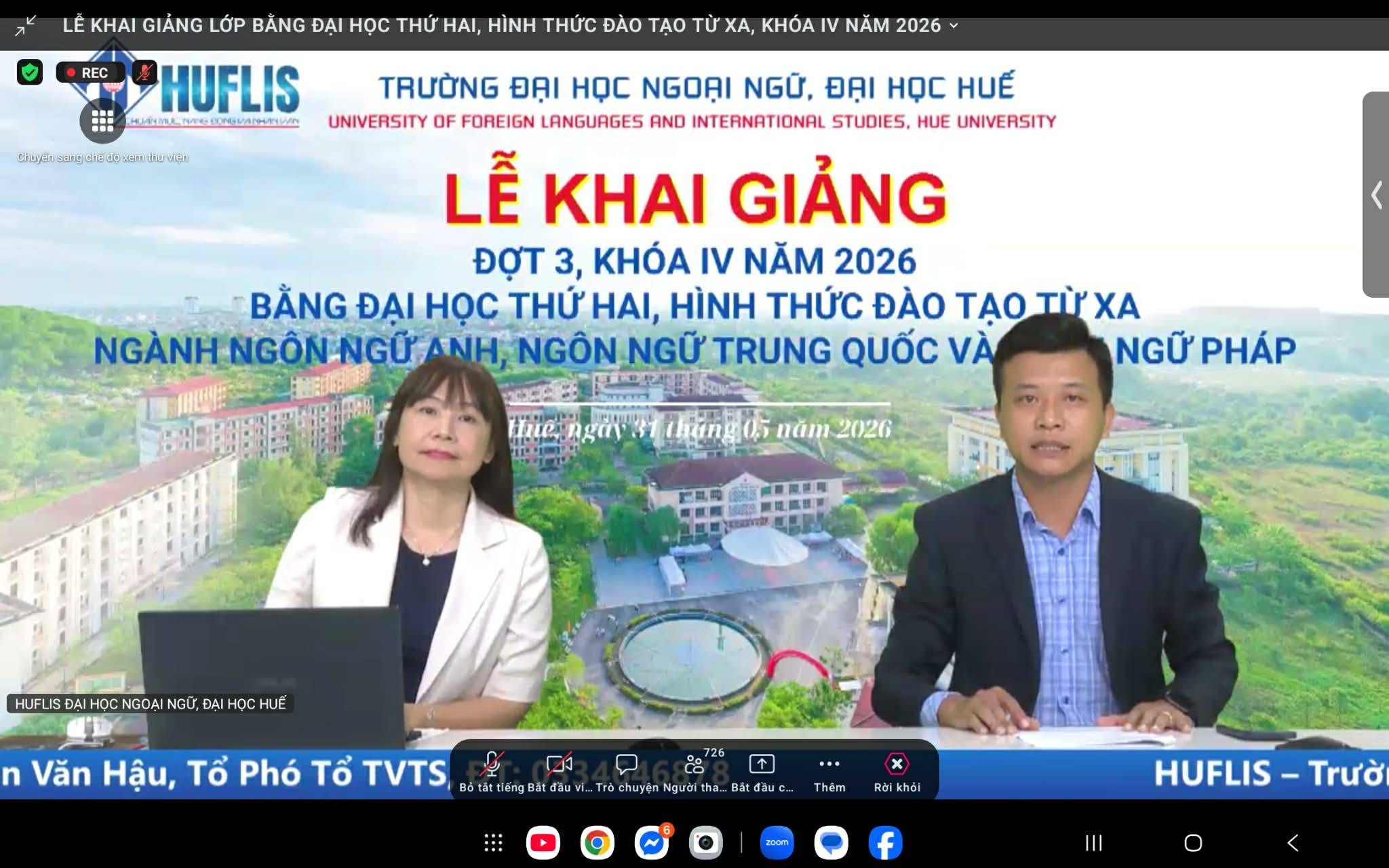 Chúc Mừng Tân Sinh Viên HUFLIS Khóa IV/2026 Hệ Đào Tạo Từ Xa (31/05/2026)